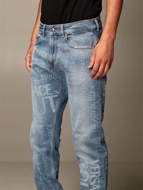 jeans versace couture uomo